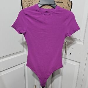 Nwt Purple One Piece Thong Bodysuit Snaps #11